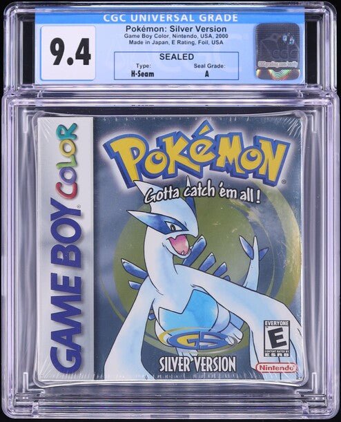 1023664002_front_db509d76-d410-4955-9f06-da8c1034183b.jpg 2000 POKEMON SILVER VERSION NINTENDO GAME BOY COLOR GBC CGC 9.4 A SEALED - Image 1