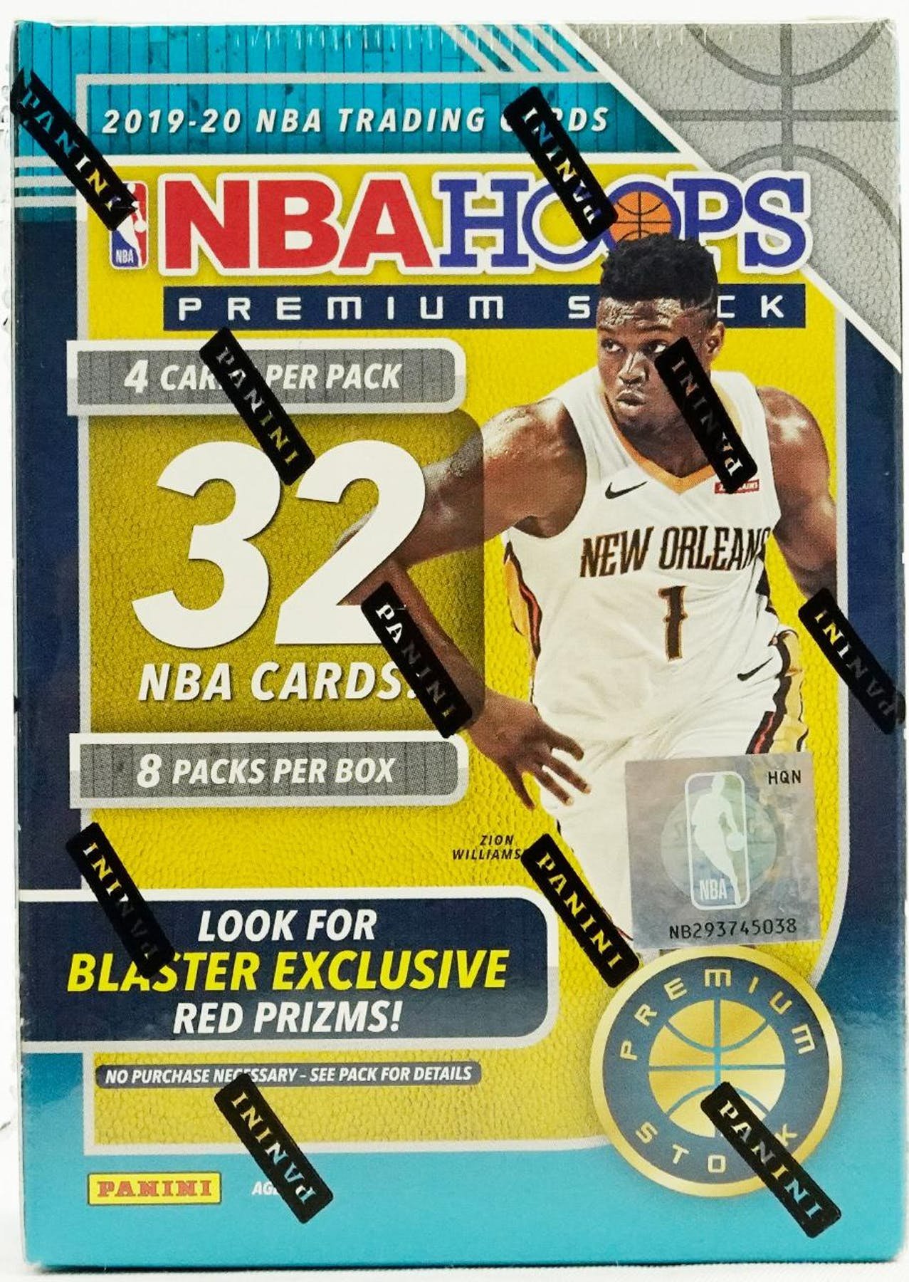 1920hoop_bbl_f.jpg 2019-20 Panini NBA Hoops Premium Stock Basketball Blaster 20 Box CASE - Image 1