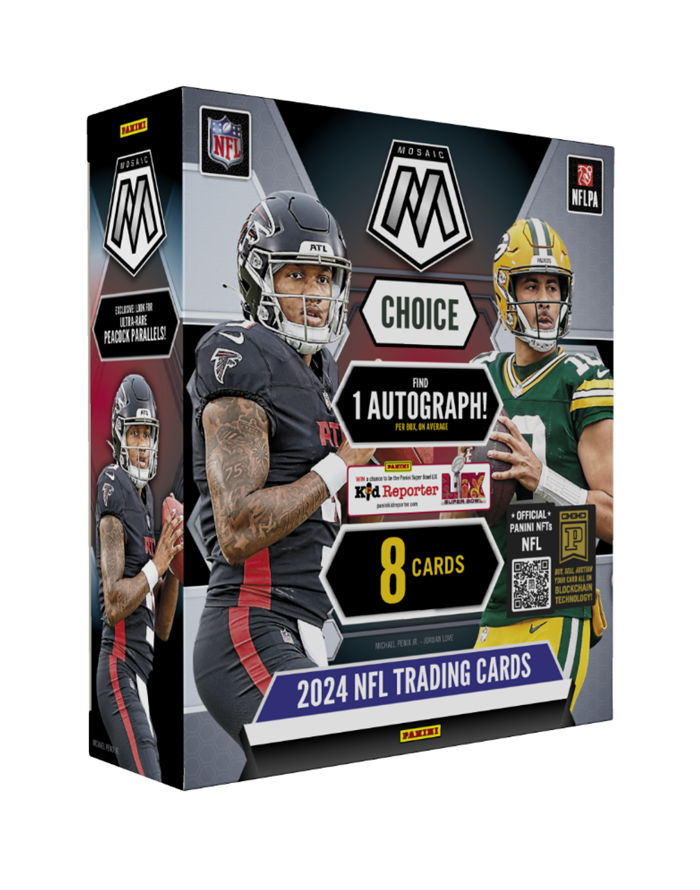 1_box__09906.png 2024 Panini Mosaic Choice Football Hobby Box - Image 1