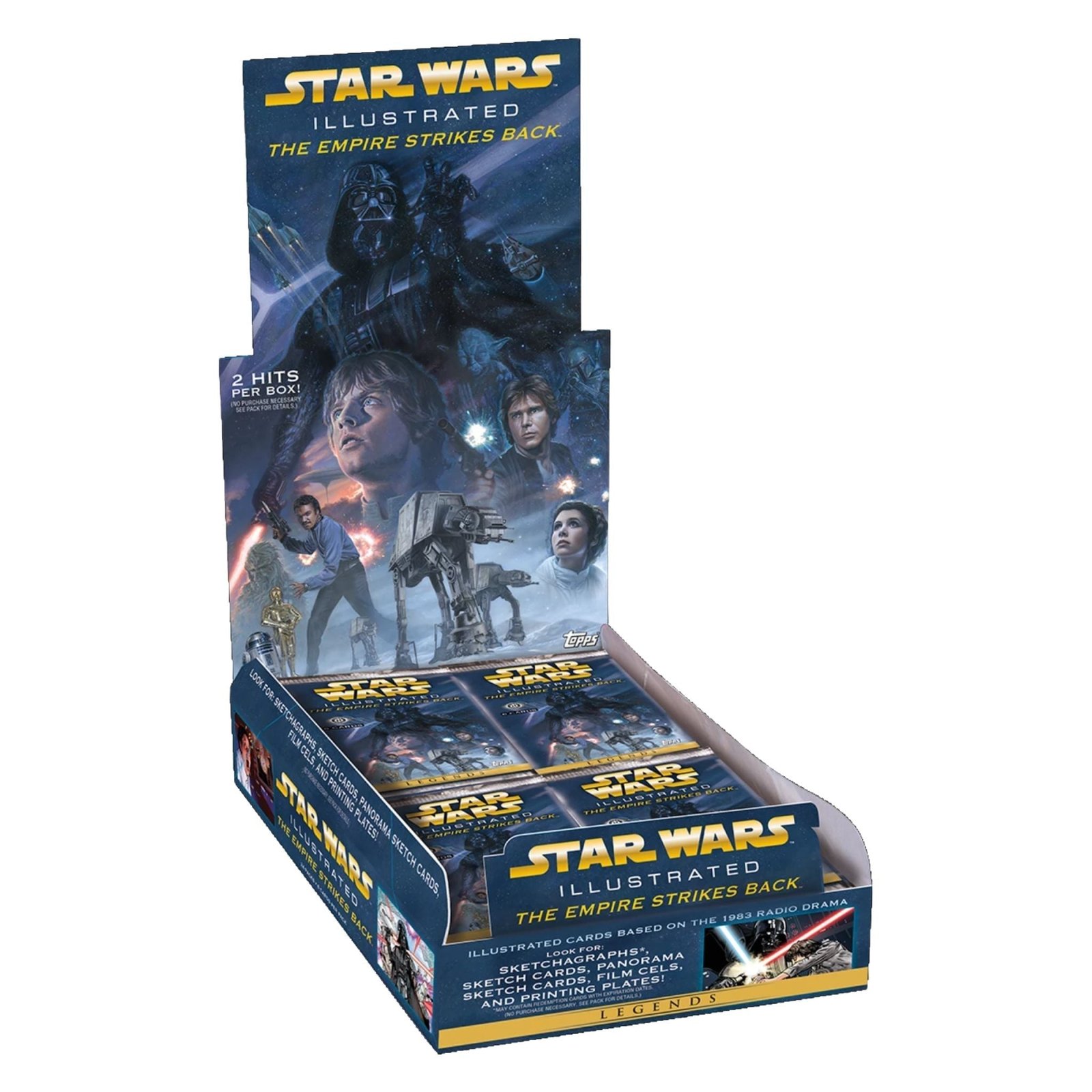2015ToppsStarWarsIllustratedEmpireStrikesBackHobbyBox.jpg 2015 Topps Star Wars Illustrated Empire Strikes Back Hobby Box - Image 1