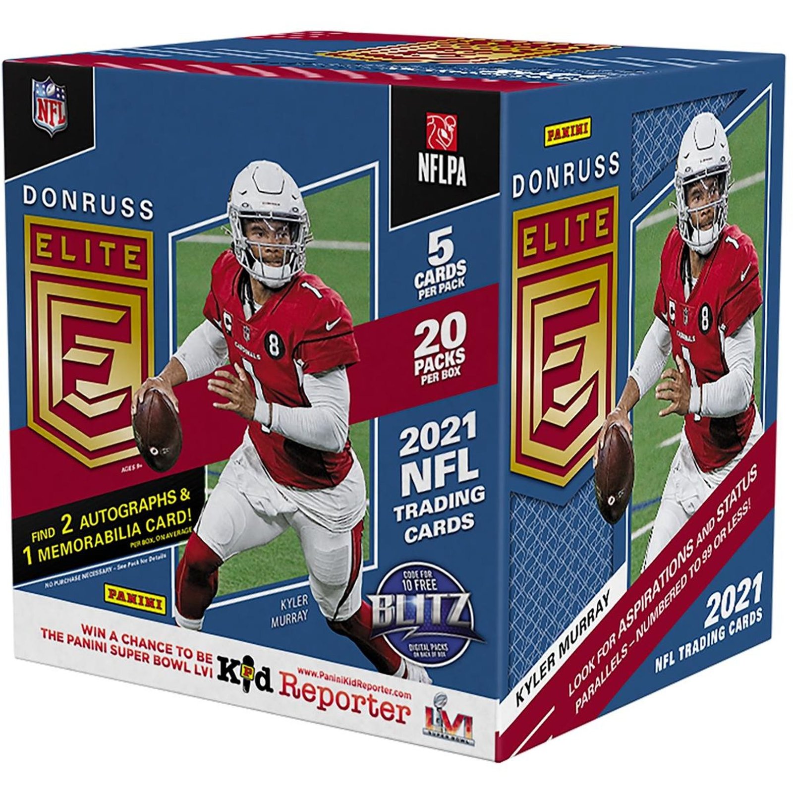 2021-elite-fb-fotl.jpg 2021 Panini Donruss Elite Football Hobby Box 1st off the line - Image 1