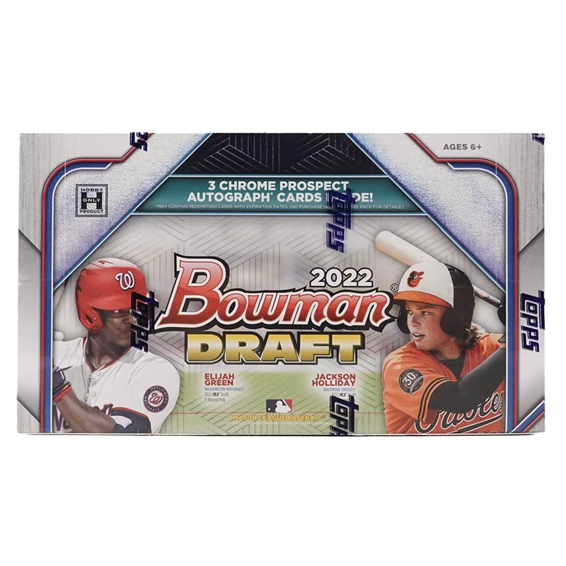 2022-bowman-draft-3-chrome-prospect.jpg 2022 Bowman Draft Baseball Jumbo Hobby Box - Image 1