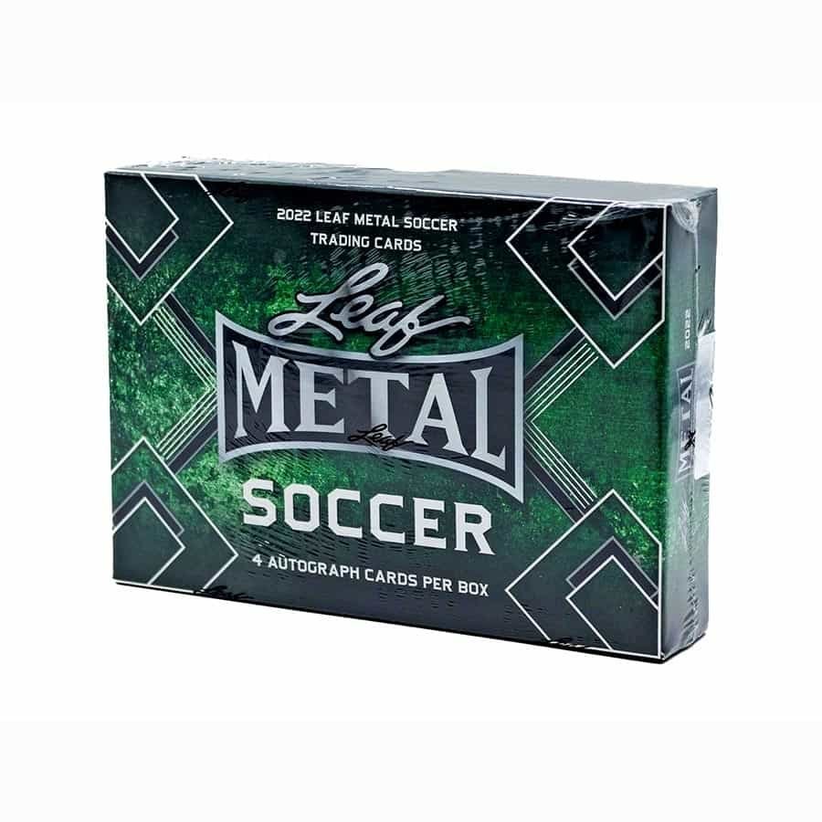 2022LEAFMETALSOCCERHOBBYBOX.jpg 2022 Leaf Metal Soccer Hobby Box - Image 1