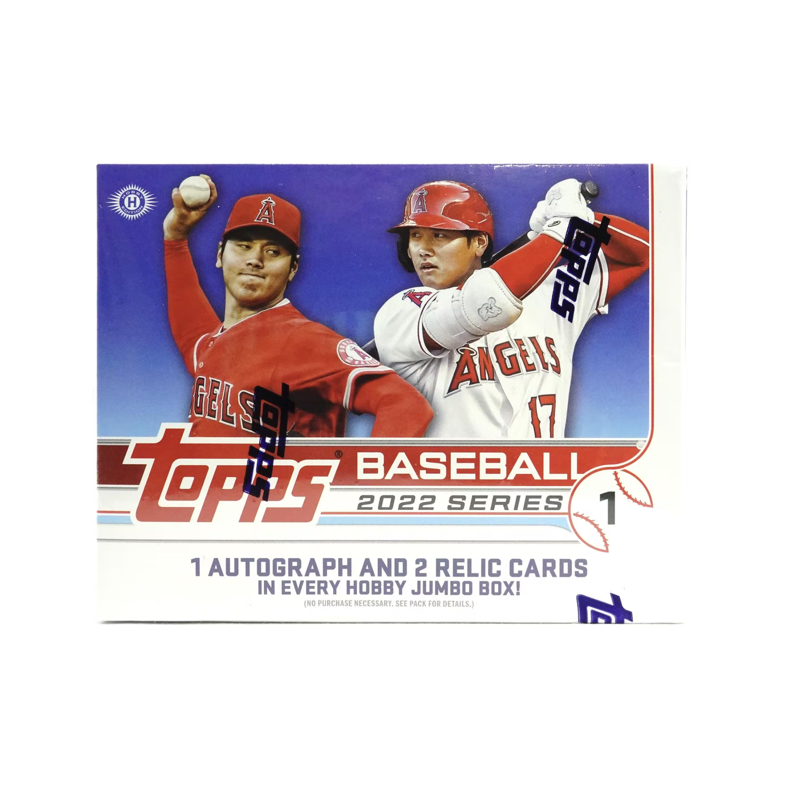 2022ToppsChromeBlackBaseballHobbyBox_90.png 2022 Topps Series 1 Baseball Jumbo 6 Box Case - Image 1
