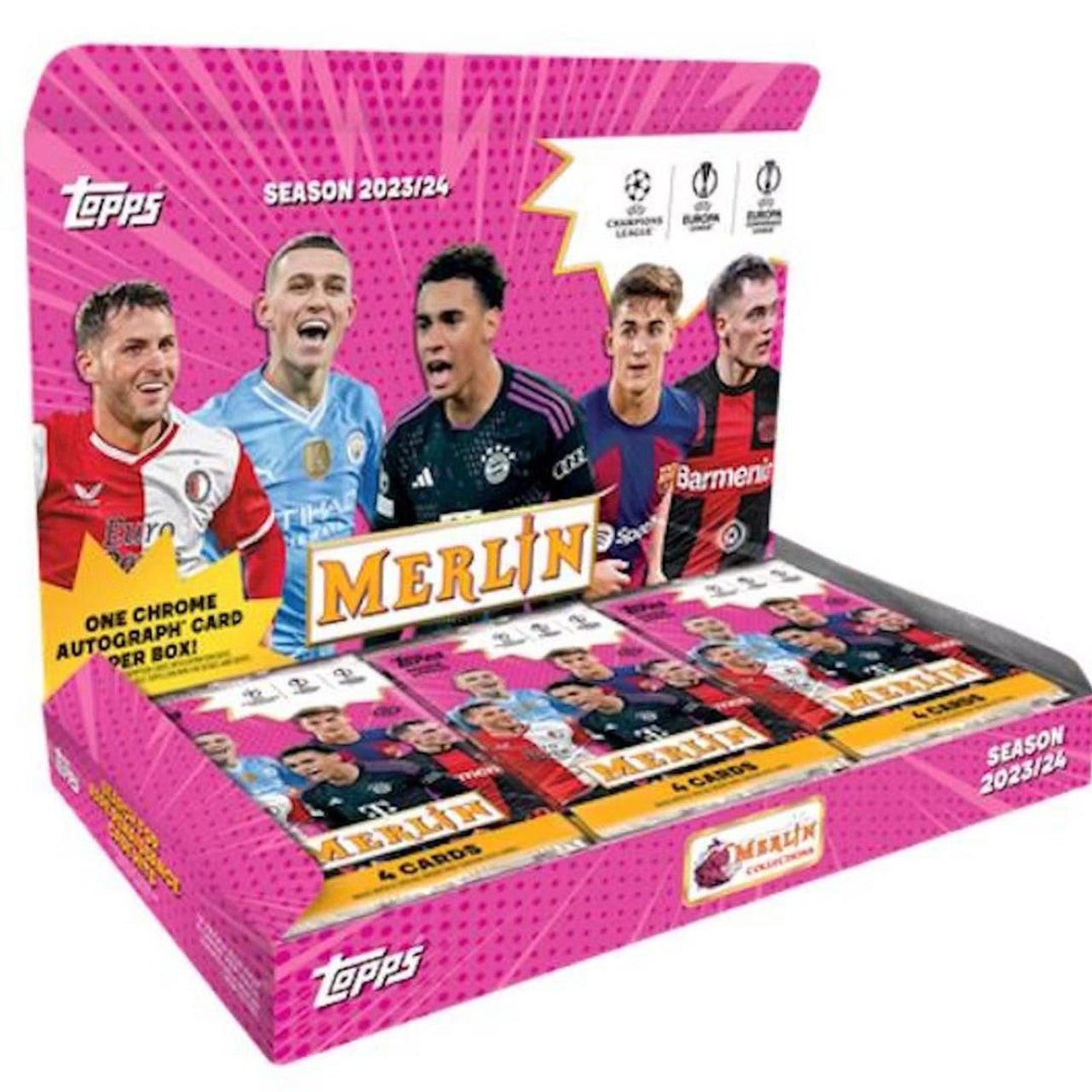 2023-24-topps-chrome-merlin-uefa-club-competitions-soccer-hobby-box__94965_f7179a9b-d9fb-44c2-b41e-8800172d1f0e.jpg 2023-24 Topps UEFA Club Competitions Merlin Chrome Soccer Hobby 12 Box Case - Image 1