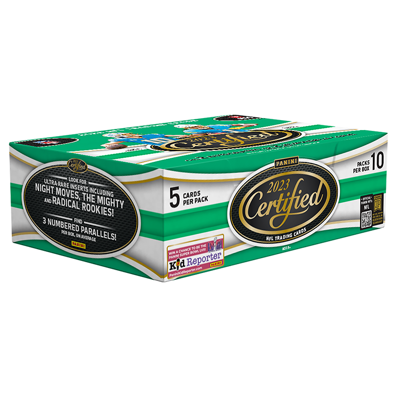 2023PANINICERTIFIEDFOOTBALLHOBBYBOX_7fd2e423-1cd3-476c-a6f1-5062526111fa.png 2023 Panini Certified Football Hobby 16 Box Case - Image 1