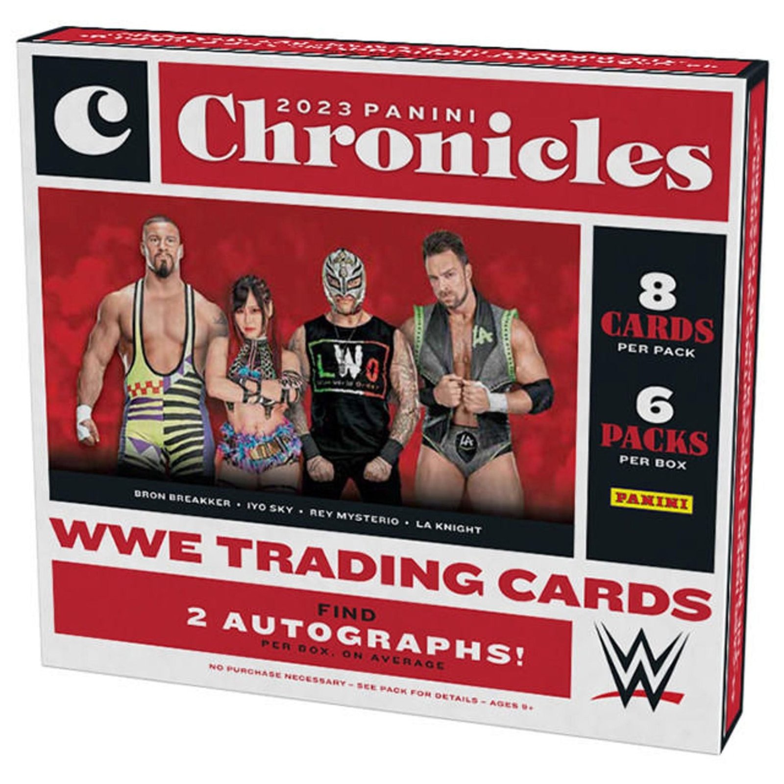2023PaniniChroniclesWWEWrestlingHobbyBox.jpg 2023 Panini Chronicles WWE Wrestling Hobby Box - Image 1