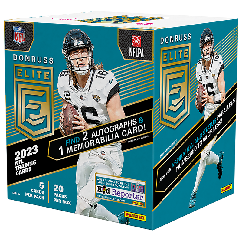 2023PaniniDonrussEliteFootballHobbyBox.png 2023 Panini Donruss Elite Football Hobby Box - Image 1