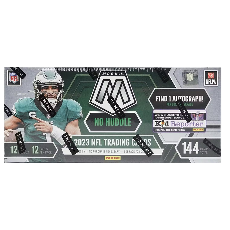 2023PaniniMosaicFootballNoHuddleBox_0575083f-3e53-42a0-b7b7-1ad2f7b5a773.png 2023 Panini Mosaic Football No Huddle Box - Image 1