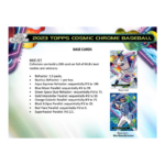 2023 Topps Cosmic Chrome Baseball Hobby Box - Image 3