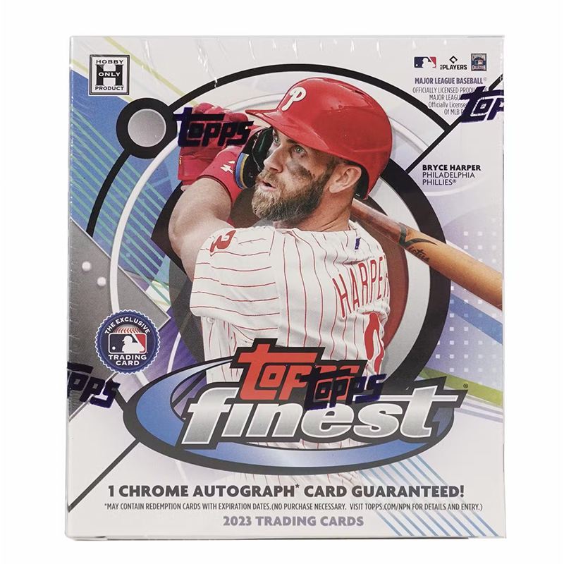 2023ToppsFinestBaseballHobbyBox.png 2023 Topps Finest Baseball Hobby 8 Box Case - Image 1