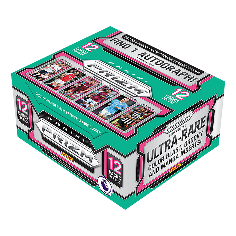 2023_24PANINIPRIZMEPLSOCCERHOBBYBOX.png 2023/24 Panini Prizm EPL Soccer Hobby 12 Box Case - Image 1