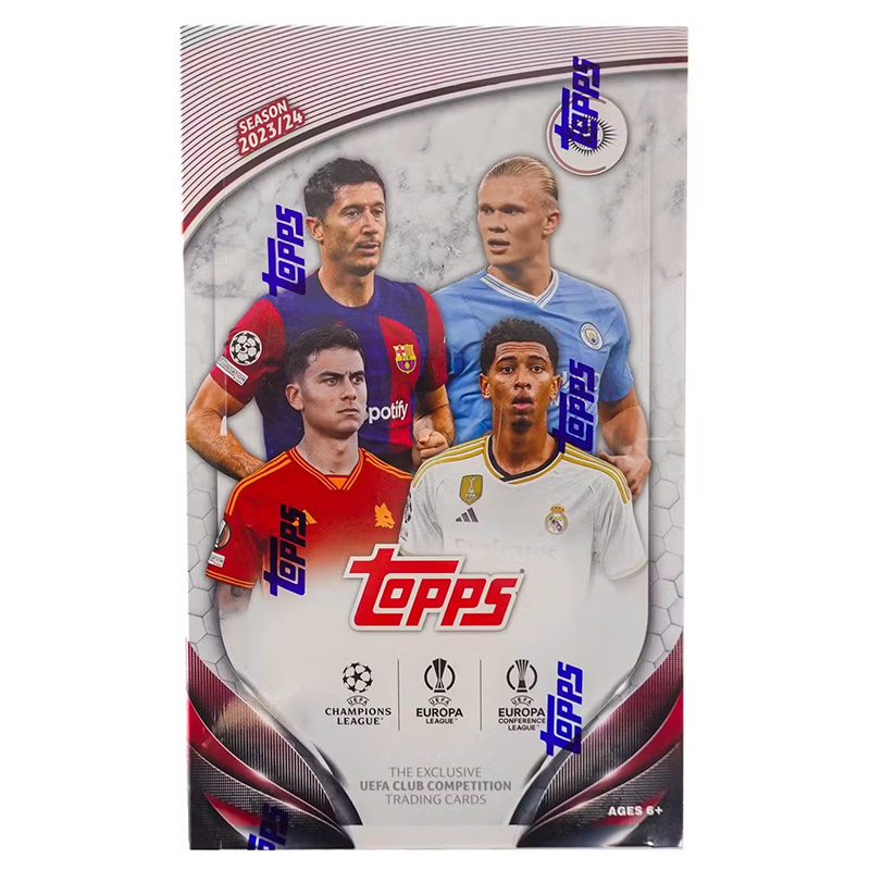 2023_24ToppsUEFACompetitionsClubSoccerHobbyBox_0ca6fce6-8a51-421b-9e90-07e2228f2d64.png 2023/24 Topps UEFA Competitions Club Soccer Hobby 12 Box Case - Image 1