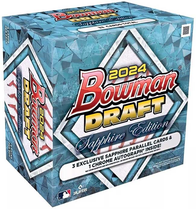 2024-Bowman-Draft-Sapphire-Baseball-Hobby-Box.jpg 2024 Bowman Draft Baseball Sapphire Edition Box - Image 1
