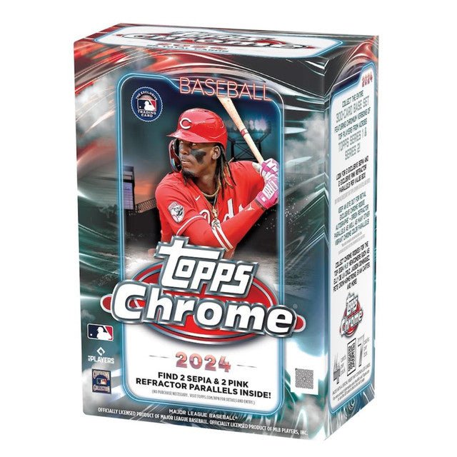 2024-topps-chrome-baseball-7-pack-blaster-box__16536.jpg 2024 Topps Chrome Baseball Blaster 40 Box Case - Image 1