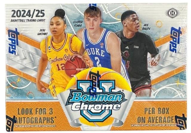 202425-bowman-university-chrome-basketball-breakers-delight-box__77829.jpg 2024-25 Bowman Chrome University Basketball Breaker's Delight Box - Image 1
