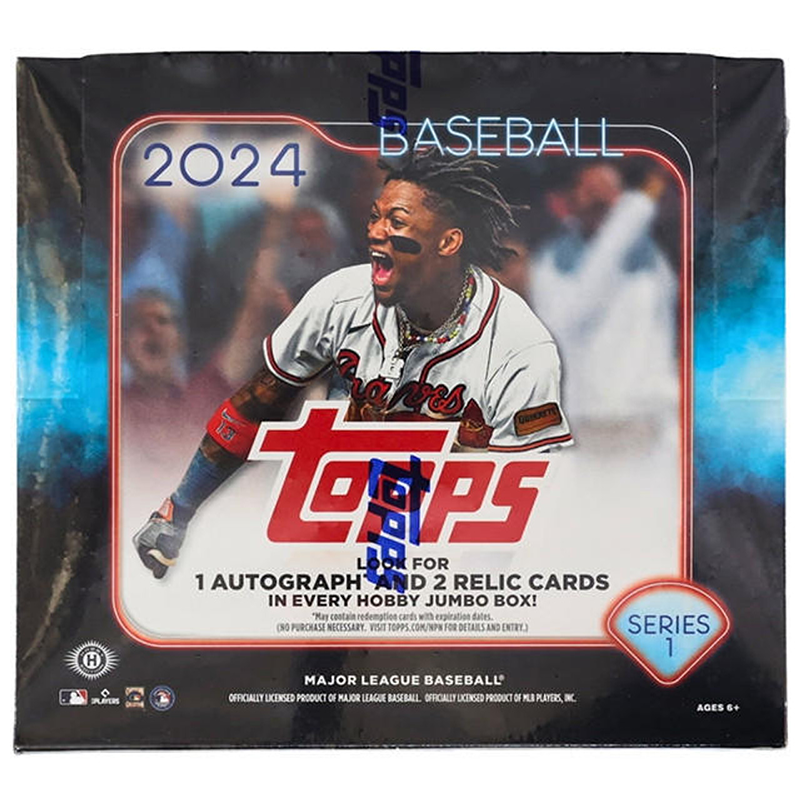 2024TOPPSSERIES1BASEBALLJUMBOBOX.png 2024 Topps Series 1 Baseball Jumbo 6 Box Case - Image 1