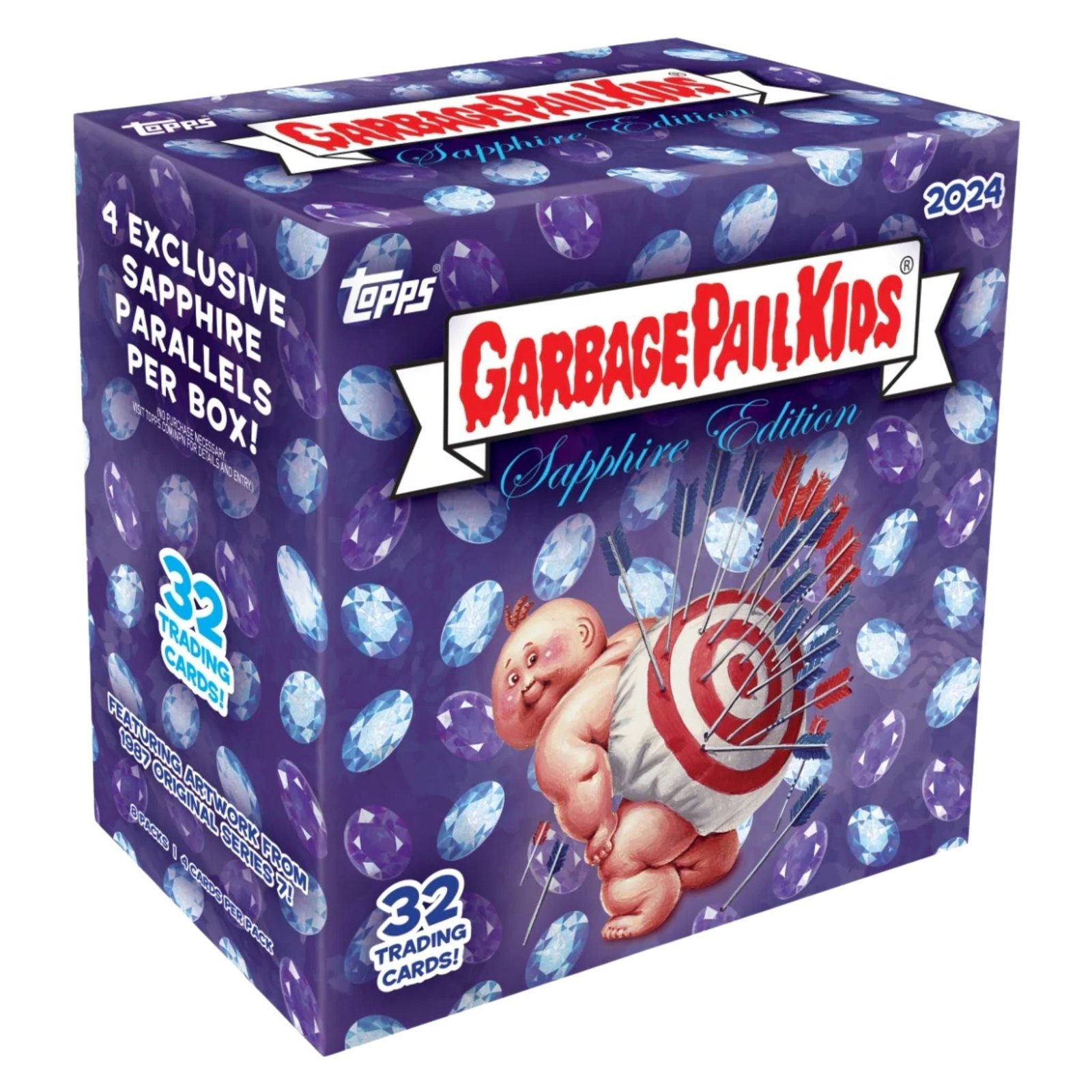 2024ToppsGarbagePailKidsChromeSapphireEditionBox.jpg 2024 Topps Garbage Pail Kids Chrome Sapphire Edition Box - Image 1
