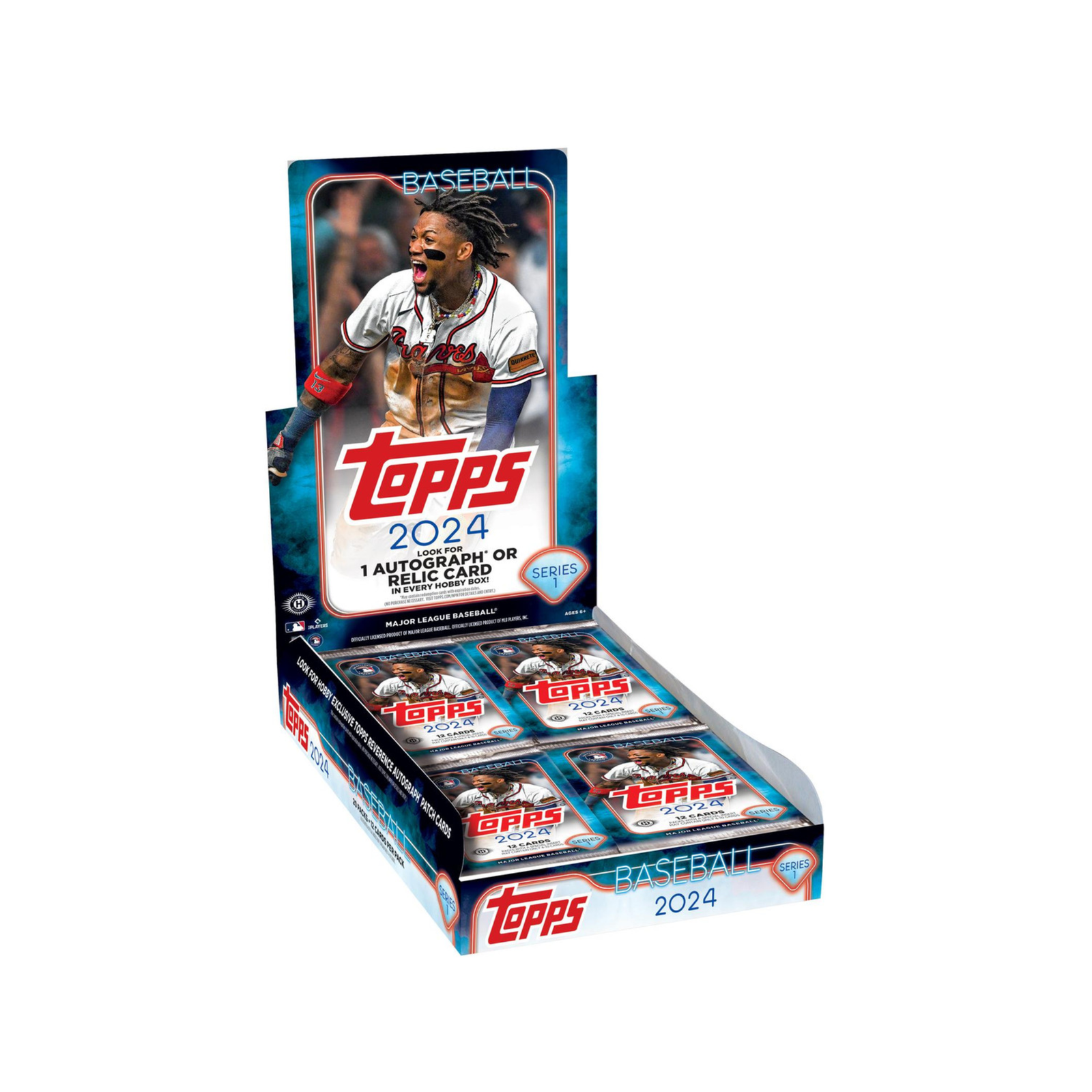 2024toppschromeufc_26.png 2024 Topps Series 1 Baseball Hobby 12 Box Case - Image 1