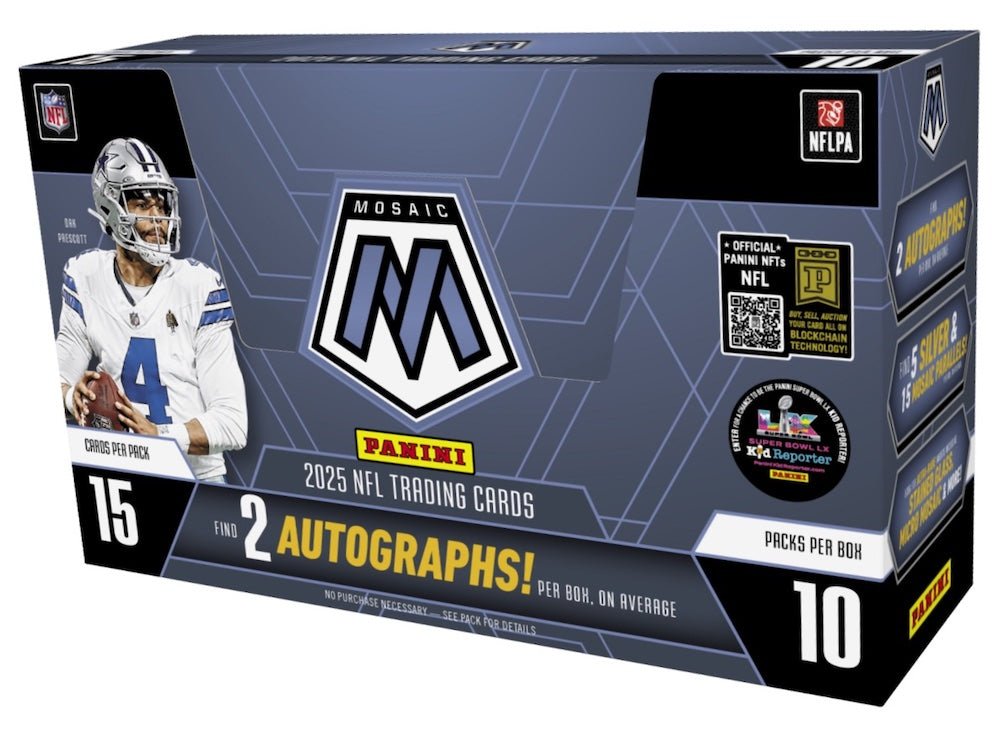 2025-Panini-Mosaic-Football-Sealed-Hobby-box.jpg 2025 Panini Mosaic Football Hobby Box - Image 1