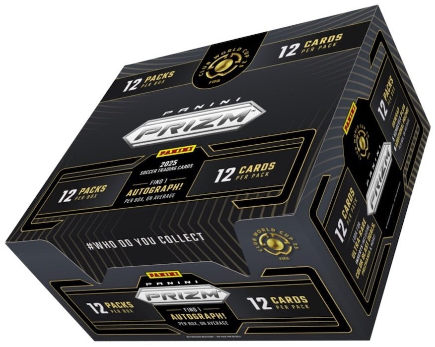 2025-Panini-Prizm-FIFA-Club-World-Cup-Soccer-Sealed-Hobby-box.jpg 2025 Panini Prizm FIFA Club World Cup Soccer Hobby 12 Box Case - Image 1