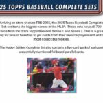 2025 Topps Baseball Factory Sealed Complete Set (Hobby Version) 12 Box Case