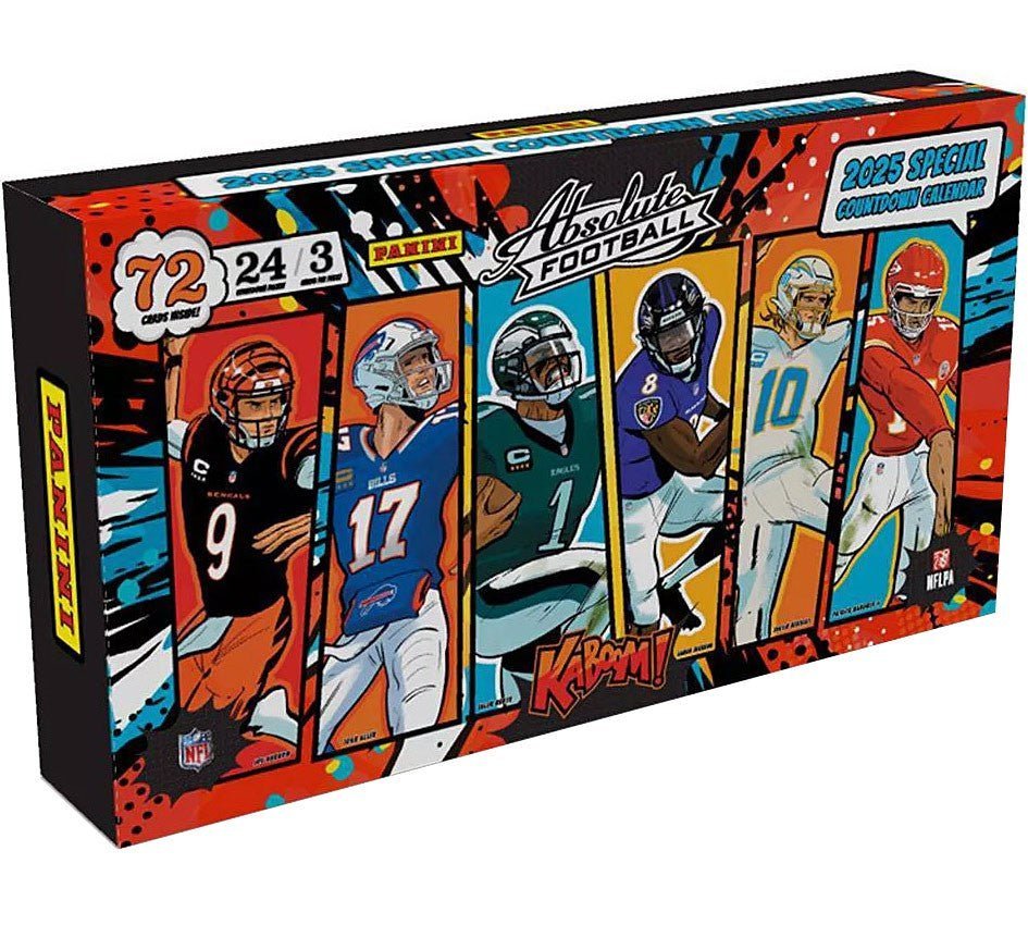 2025PANINIABSOLUTEFOOTBALLCOUNTDOWNCALENDARBOX.jpg 2025 Panini Absolute Football Countdown Calendar Box - Image 1