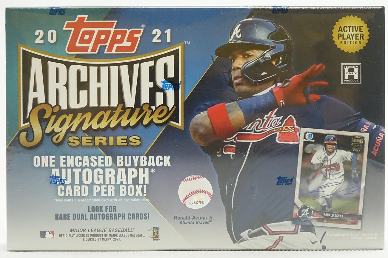 21toparc_b_f.jpg 2021 Topps Archives Signature Series Baseball 20 Box Case - Image 1