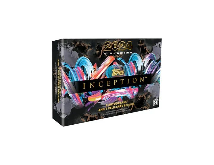 24-inception-fb_720x_69afaadc-4aab-4a41-8afd-2fd57f16378a.jpg 2024 Topps Inception Football Hobby Box - Image 1