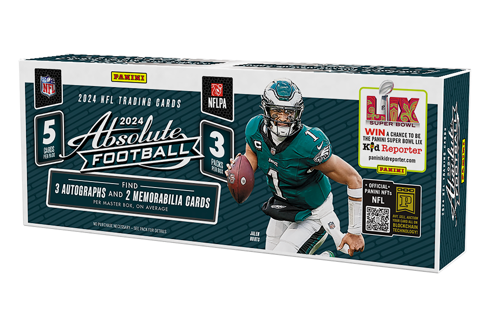 24_absolute_fb_hobby.png 2024 Panini Absolute Football Hobby Box - Image 1