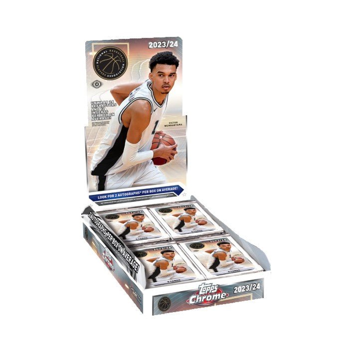 24tcbk-fgc005550-h-box18613-nwm.jpg 2023-24 Topps Chrome Basketball Hobby 12 Box Case - Image 1