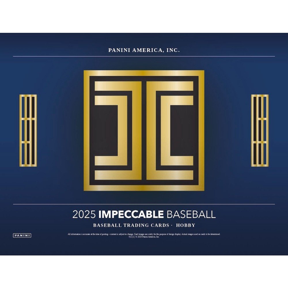 25ImpeccableBB-PIS-Hobby-page-00015811512_492766b3-e9cc-4d04-b2b5-a8673ae5072a.jpg 2025 Panini Impeccable Baseball Hobby Box - Image 1