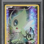2016 POKEMON XY BLACK STAR PROMO MYTHICAL COLLECTION CELEBI #111 ARITA AUTO 9 PSA AUTH