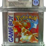 1998 POKEMON RED VERSION SANDSHREW NINTENDO GAME BOY GB WATA 7.5 CIB