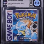 1998 POKEMON BLUE VERSION WHITE ESRB RATTATA NINTENDO GAME BOY GB WATA 9.2 A+ SEALED
