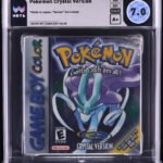 2001 POKEMON CRYSTAL VERSION NINTENDO GAME BOY COLOR GBC WATA 7.0 A+ SEALED