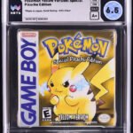 1999 POKEMON YELLOW VERSION BLACK ESRB NINTENDO GAME BOY GB WATA 6.5 A+ SEALED