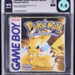 1999 POKEMON YELLOW VERSION NINTENDO GAME BOY GB WATA 7.5 CIB