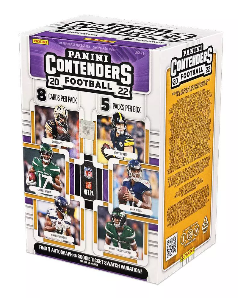 60hk5ktb_c998da1f-80e3-4cb7-8e0f-cf13fe342795.png 2022 Panini Contenders Football Blaster 20 Box Case - Image 1