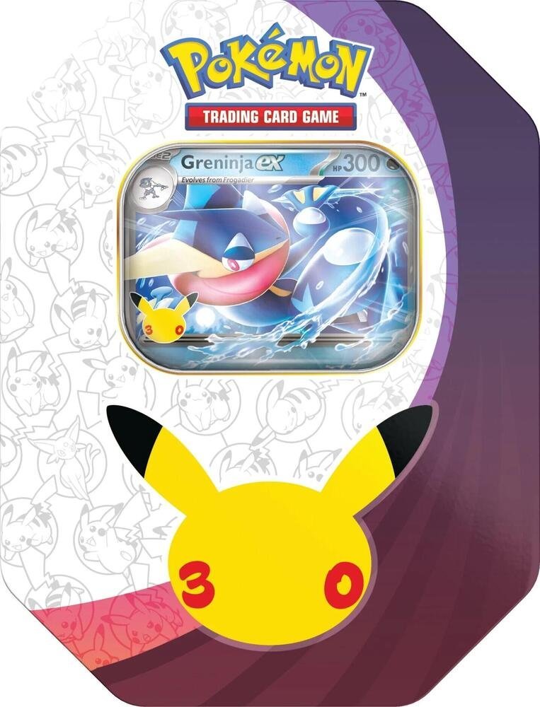 704150_in_1000x1000_1.jpg (Preorder) Pokémon 30th Celebration EX Tin Greninja - Image 1