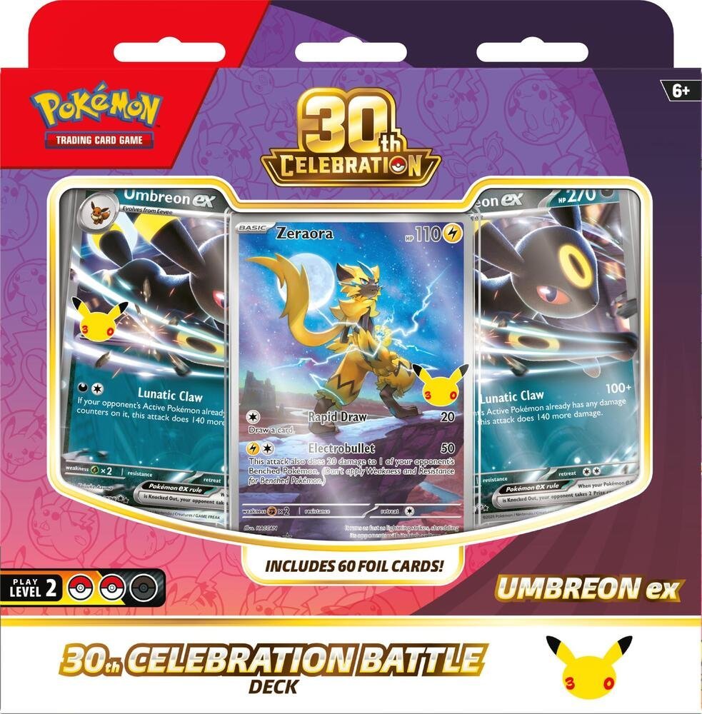 704188_in_1000x1000_9b94ebb4-056d-49c0-9348-64b9773a9aa8.jpg (Preorder) Pokémon 30th Celebration Battle Deck Umbreon - Image 1