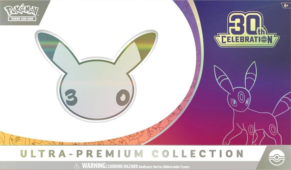 704191_in_1000x1000_f7c9f092-aade-4b60-bff2-ad295941cb23.jpg (Preorder) Pokémon 30th Celebration Ultra Premium Collection Night - Image 1