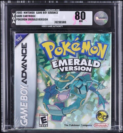 74296580_front_4c1ab2bf-096d-46aa-9ac4-c5bff07cf061.jpg 2005 POKEMON EMERALD VERSION NINTENDO GAME BOY ADVANCE GBA VGA 80 SEALED - Image 1