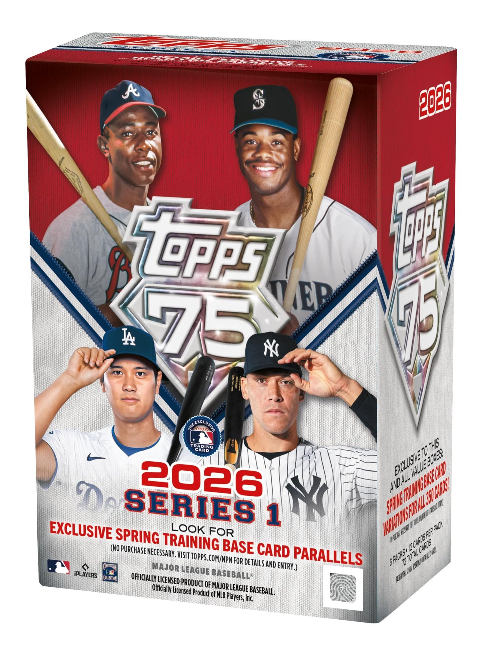 814Hvj19kGL.jpg 2026 Topps Series 1 Baseball Blaster Box, Look for Retail Exclusive Holo Holo Foil Parallels & Spring Training Variations - Image 1
