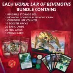 Magic: The Gathering Ikoria: Lair of Behemoths Bundle | 10 Booster Packs (150 Cards) | Foil Lands | Accessories - Image 3