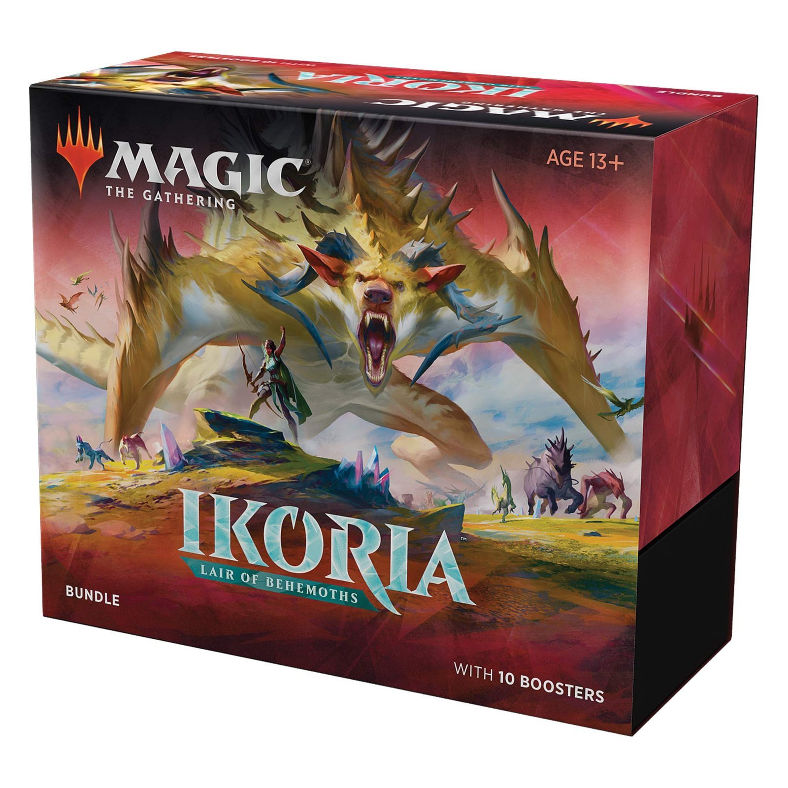 81bGVjWavVL.jpg Magic: The Gathering Ikoria: Lair of Behemoths Bundle | 10 Booster Packs (150 Cards) | Foil Lands | Accessories - Image 1