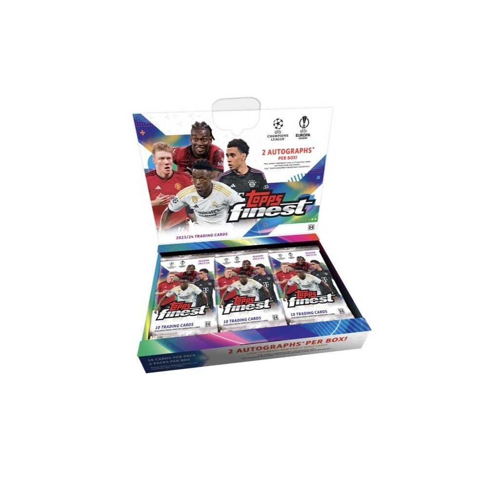 Bulk-Sqaures-00196113.jpg 2023-24 Topps Finest UEFA Club Competitions Soccer Hobby 8 Box Case - Image 1