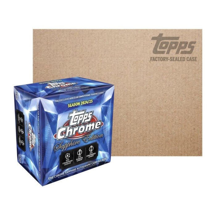Image-Mockups-00178120023.jpg 2024-25 Topps Chrome UEFA Club Competitions Soccer Sapphire Edition Hobby Box - Image 1