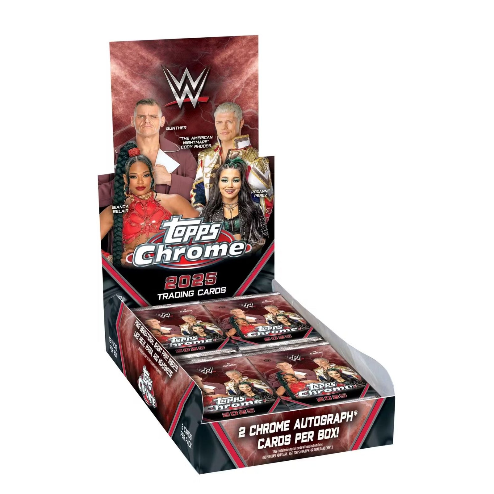 NewProductImageGH_81_3078ecb6-4765-4b5b-b6ad-77619a4c9e27.jpg 2025 Topps Chrome WWE Hobby Box - Image 1