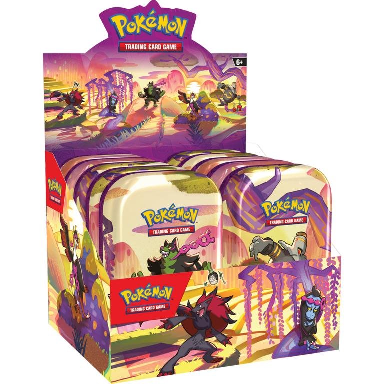 Pokemon-Trading-Card-Game-Scarlet-and-Violet-Shrouded-Fable-Mini-Tin-Styles-May-Vary_1_7f47eec3-4a4b-4429-aa1f-f3acbfc6a934.jpg Pokemon Scarlet & Violet Shrouded Fable Mini Tin - 40 Tin Case - Image 1
